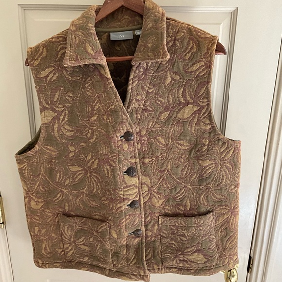 NWT IVY SLEEVELESS VEST WITH COLLAR AND POCKETS-L - Picture 2 of 11